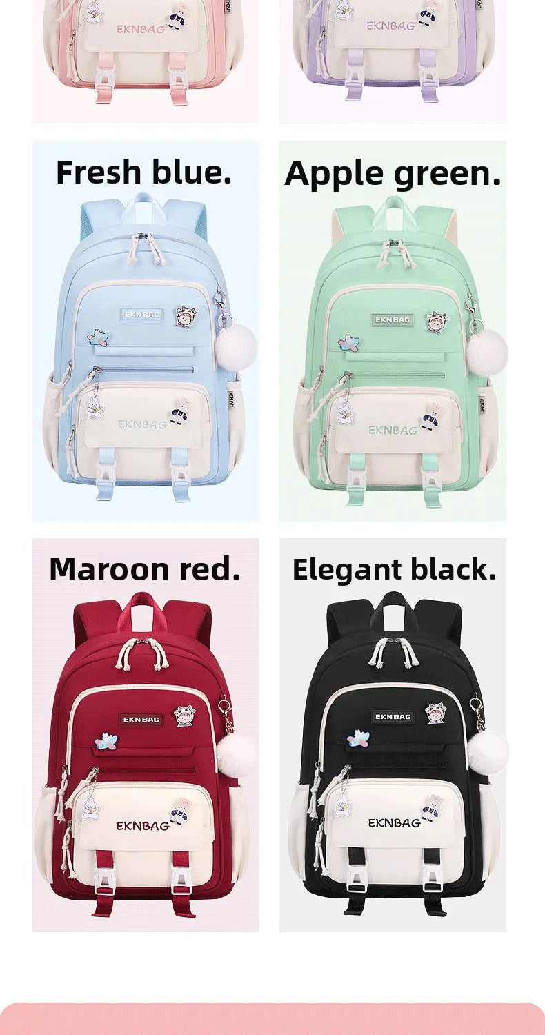Child Girl Backpacks Primary Junior High School Bags for Girls Children Kids Bookbag Backpack New 2025 Back to School Girl Gift