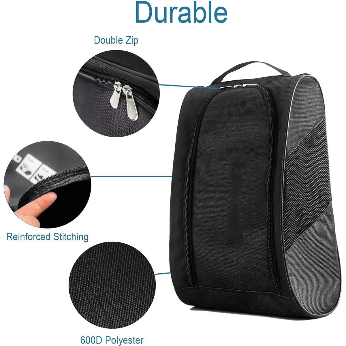 Portable Football Boot Bag, Golf Football Basketball Shoe Bag for Men Women Boys Girls