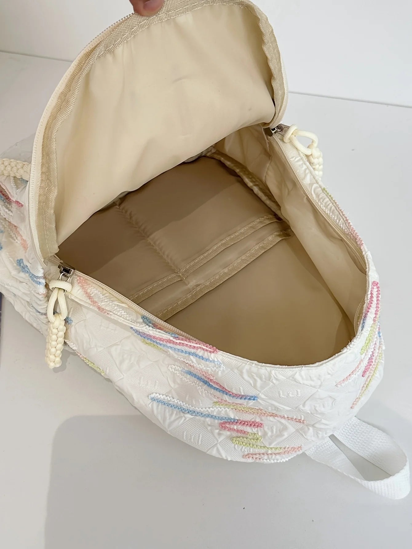 One lady fashion backpack made of nylon, suitable for students and college students