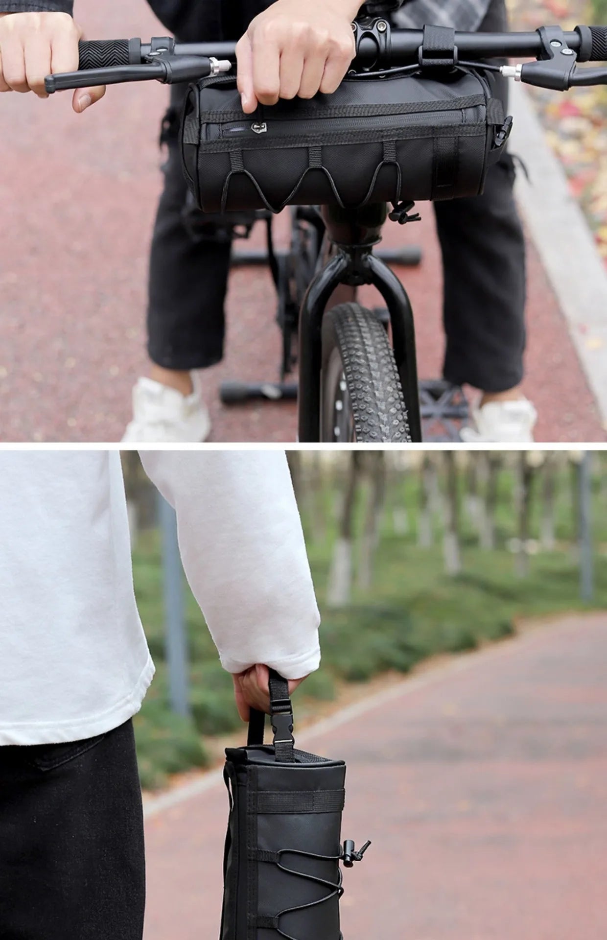 Bike Front Bag Bicycle Bag Storage Outside Multifunction Riding Bag Mountain Bike Front Bag Bicycle Accessories