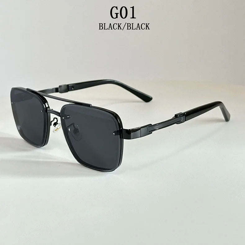 2025 New Square Sunglass Men Luxury Vacation Sunglasses Women Vintage Fashion Glasses Retro Shades Gafas De Sol Hombre Zonnebril