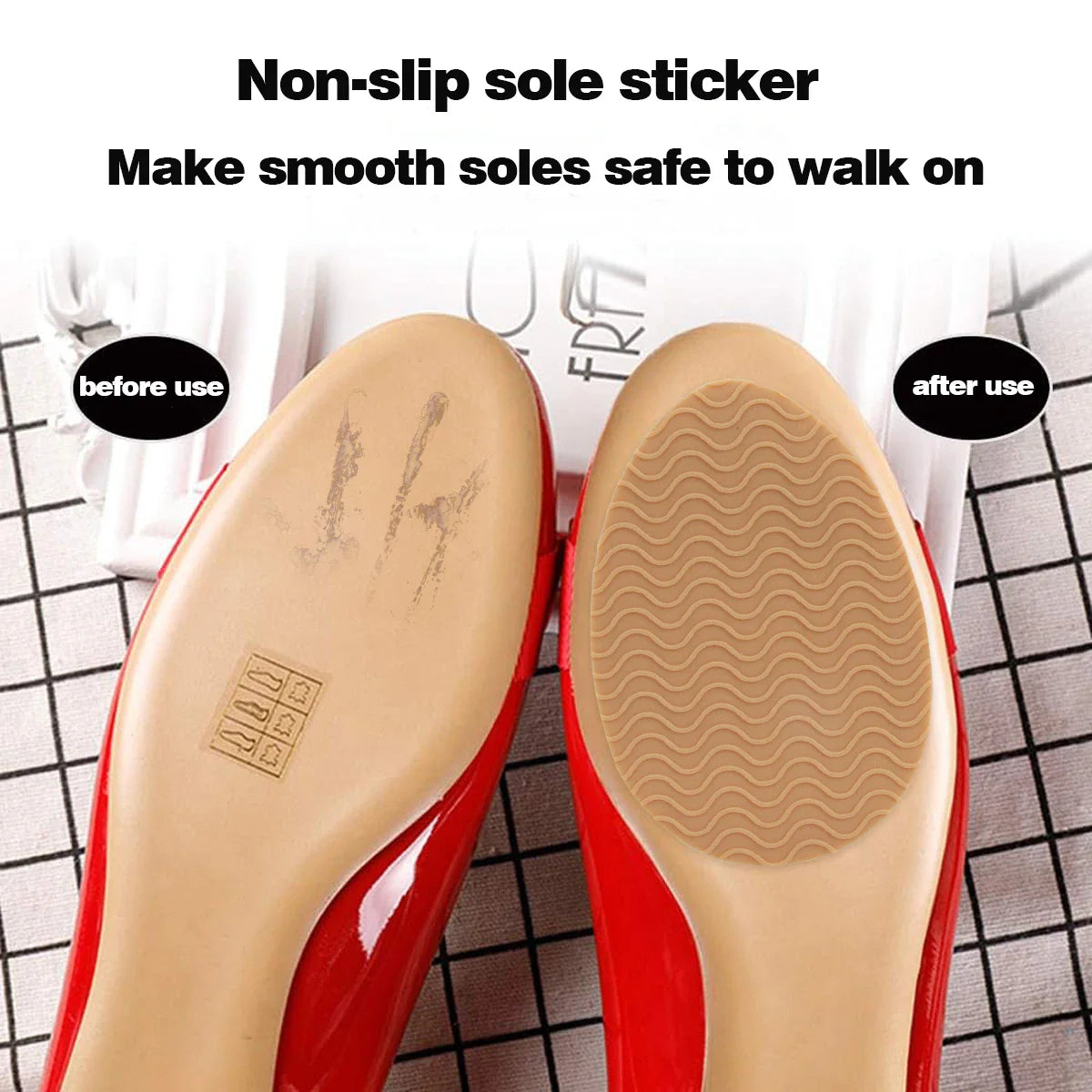 1 pairs Wear-Resistant Non-Slip Shoes Mat Self-Adhesive Forefoot High Heels Sticker High Heel Sole Protector Rubber Pads