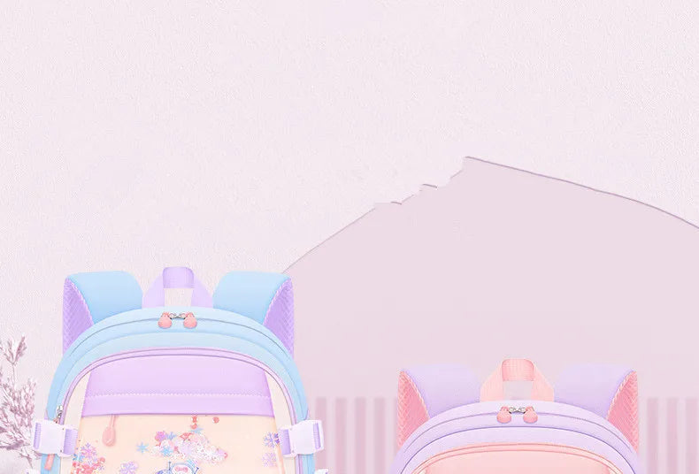 Cute Student Backpack 3pcs/set Primary Schoolbag Rabbits and quicksand Kawaii Student Backpack Teenage Girls Handbag Rucksack