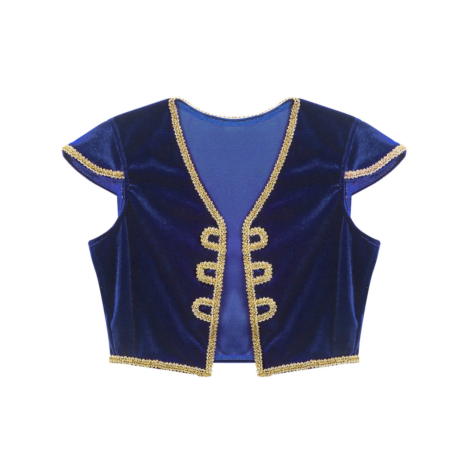 Boys Fancy Arabian Prince Outfits Cap Sleeves Waistcoat with Pants Halloween Fairy Party Carnival Dress Up Cosplay Costume