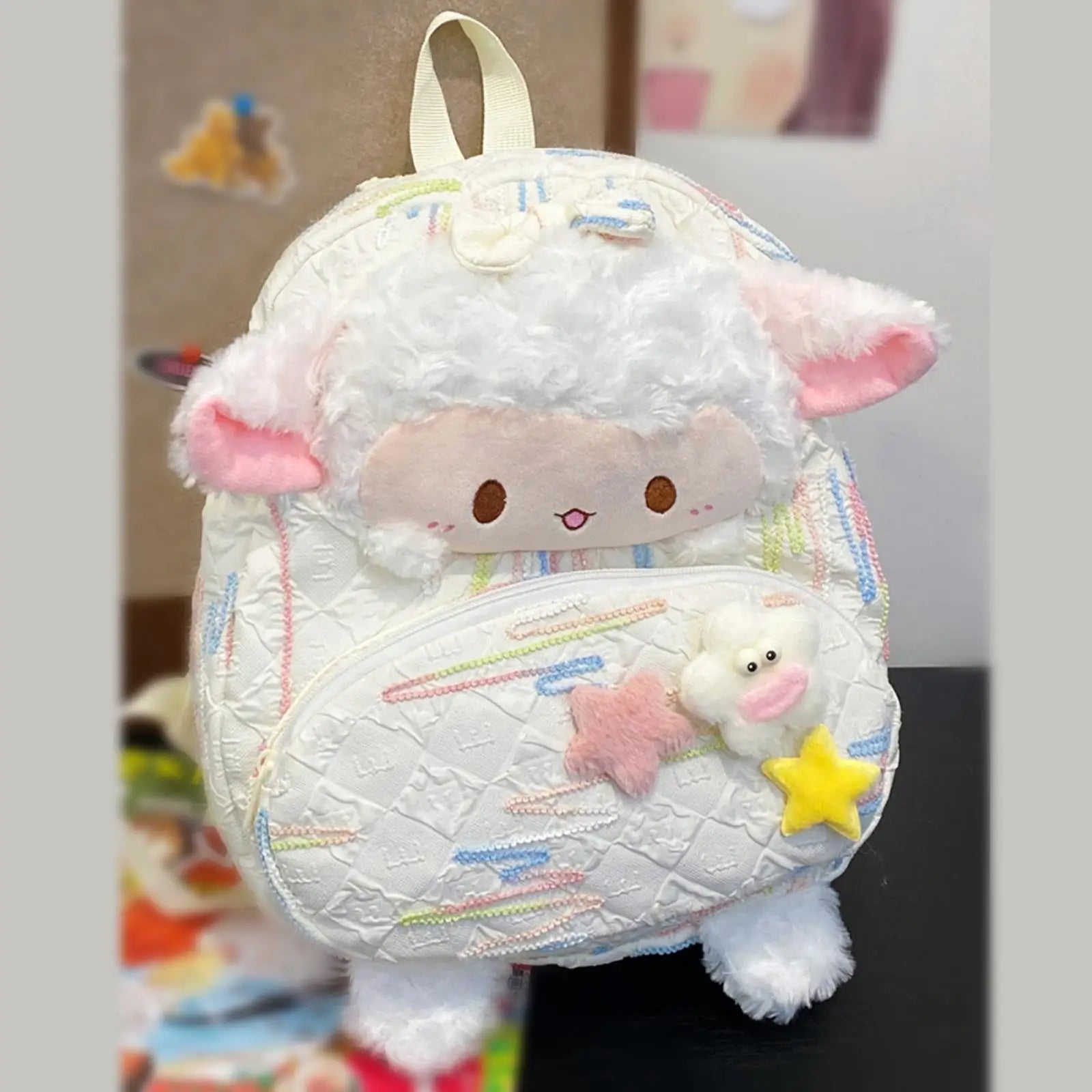 Cute Backpack Zipper Closure Fashion Lightweight Girls School Bag Rucksack for Backpacking Outdoor Shopping Weekend Outing Gift