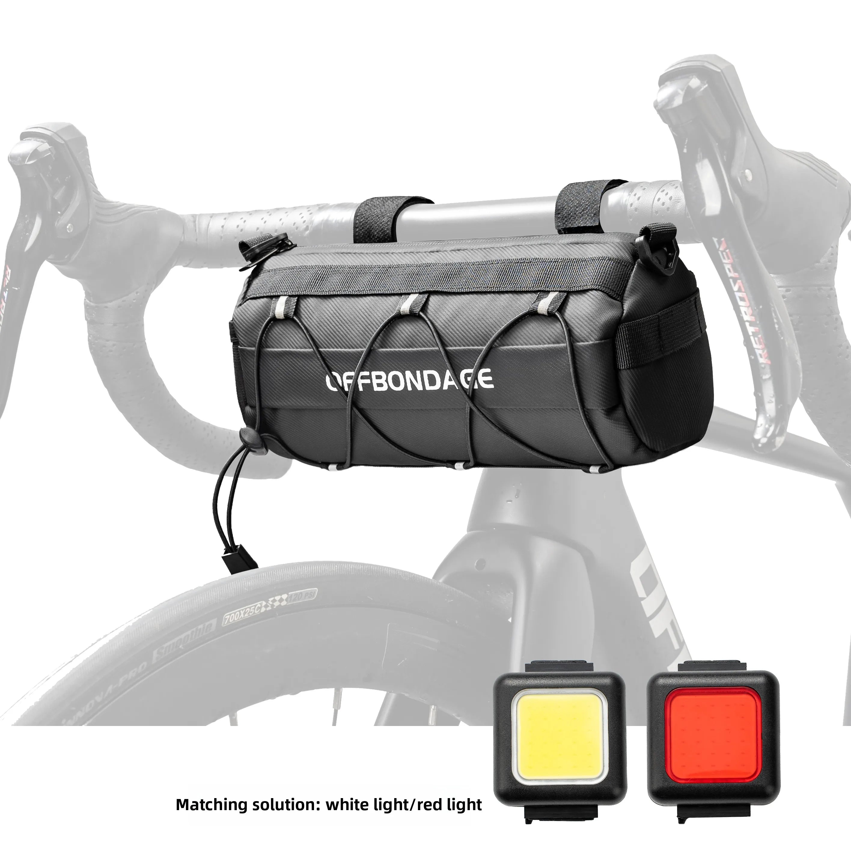 OFFBONDAGE Bike Front Bag Large Capacity Storage Outside Waterproof Multi-function Riding Bag Mountain Bike Bag Bike Accessory
