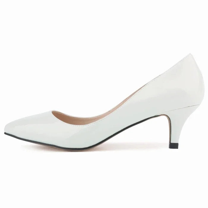 LOSLANDIFEN Classic Sexy Pointed Toes 5cm Low Med Kitten High Heels Women Pumps Shoes Spring Brand Design Dress Wedding Shoes