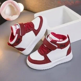 Children Winter Ankle Snow Boots Classics Casual Shoes For Boys Girls Non-slip Thicken Fleece Warm Outdoor Shoes Fashion Sneaker