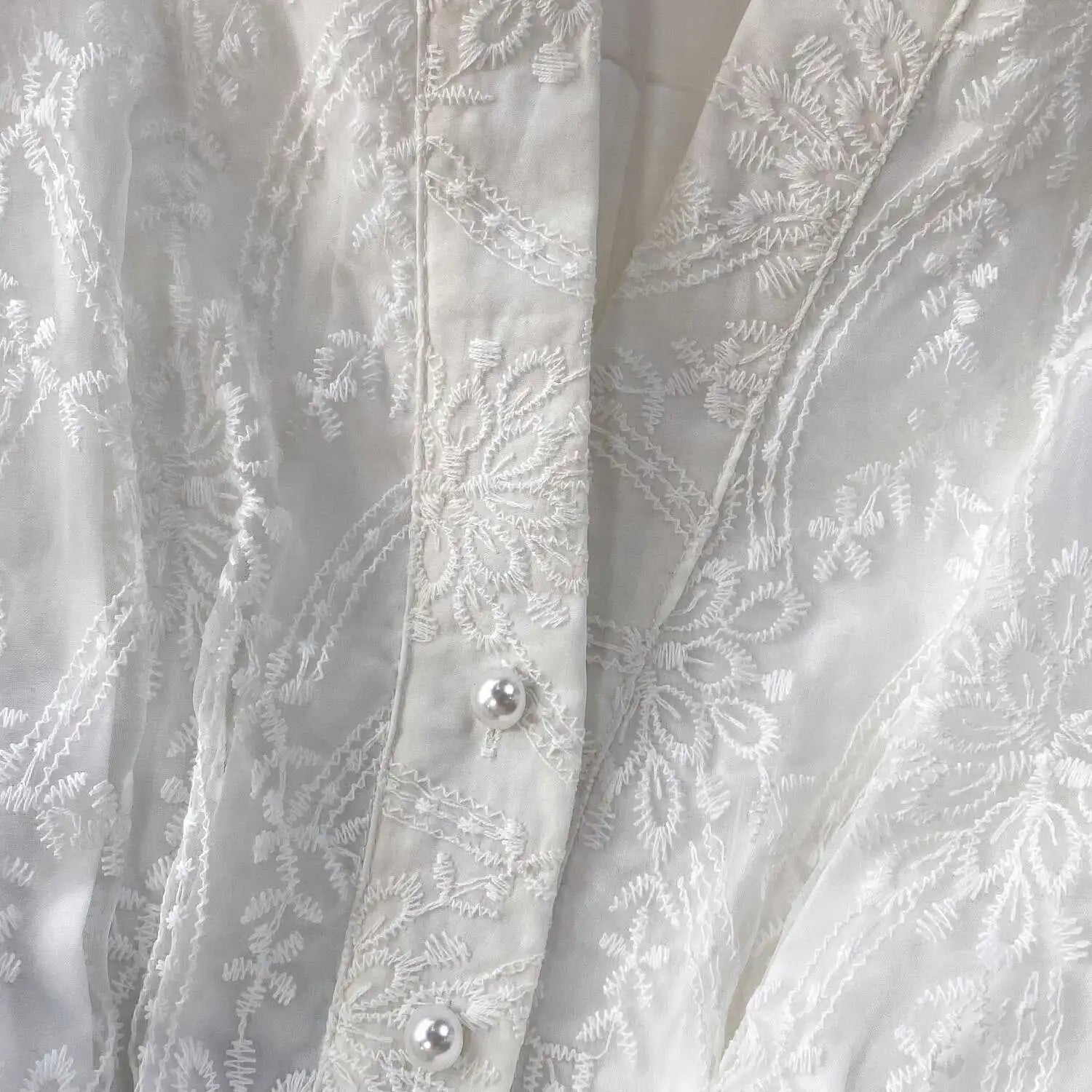 Autumn Embroidery Formal Evening Luxury Dress For Women Long Sleeve Crochet Lace Summer Dresses Single Breasted Party Vestidos