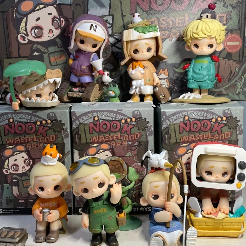 52toys Nook Wasteland Park Series Blind Box Cartoon Desktop Dolls Model Surprise Guess Bag Home Decoration Ornament Trendy Gift