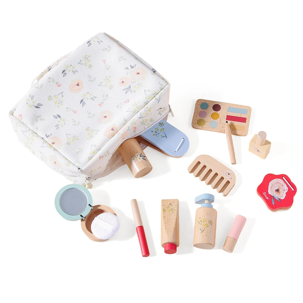 Silicone Baby Makeup Toys Set Simulation Pretend Cosmetics Toys Girls Playing House Game Children Early Education Montessori Toy