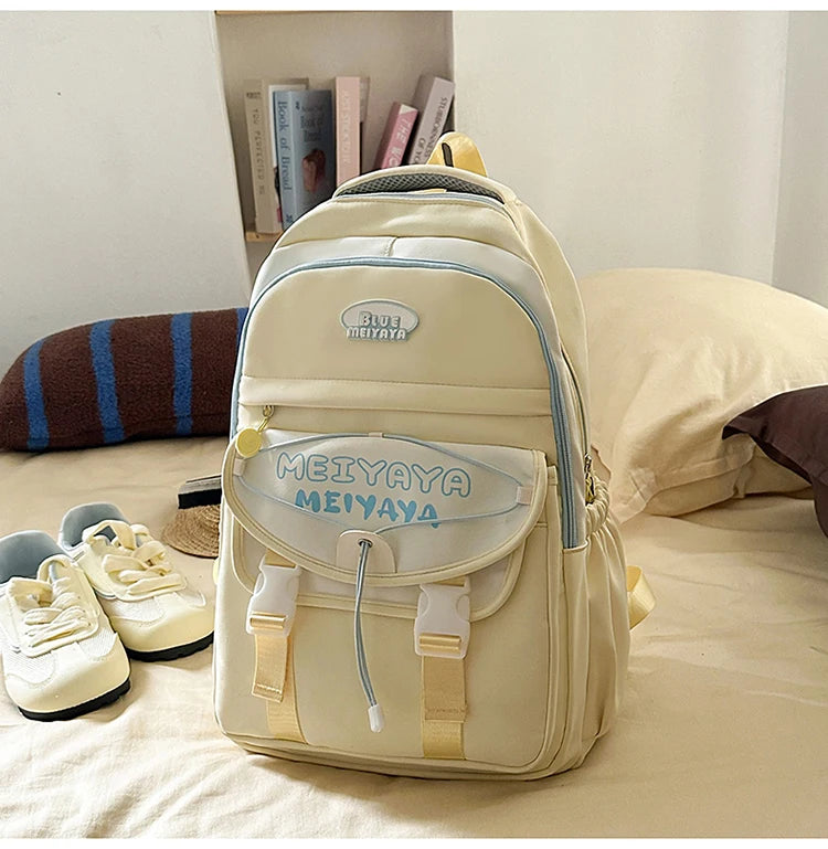School Bags For Girls Japanese Style Kawaii For Large New Nylon Shoulder Bag Backpack School Set For Kinder Girl Kids Schoolbags