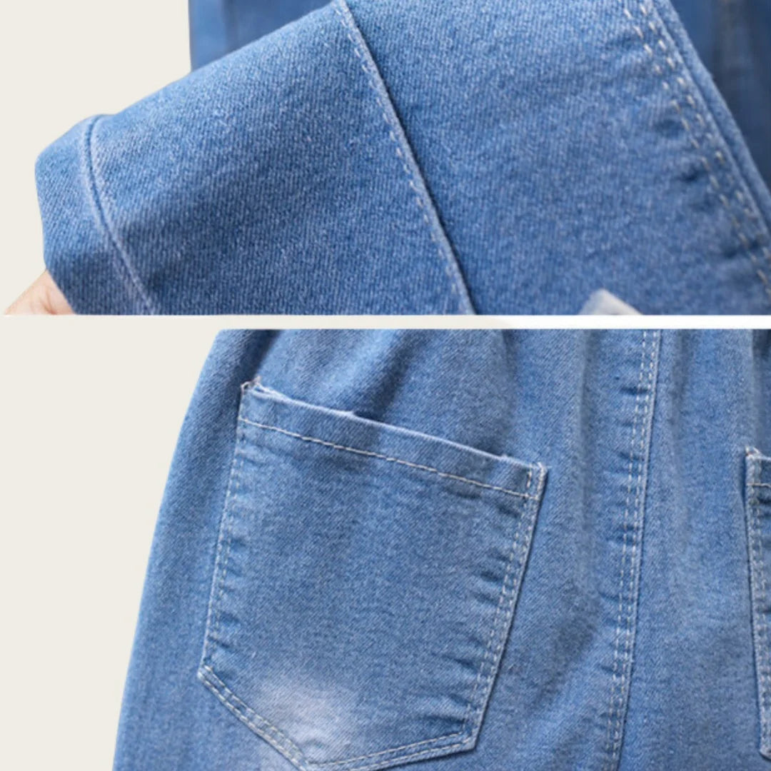 Children Infants Girls Casual Denim Pants Bow Tie Child Teenage Girl Jeans Clothes Fashion Kids Skinny Trousers Prints Clothing