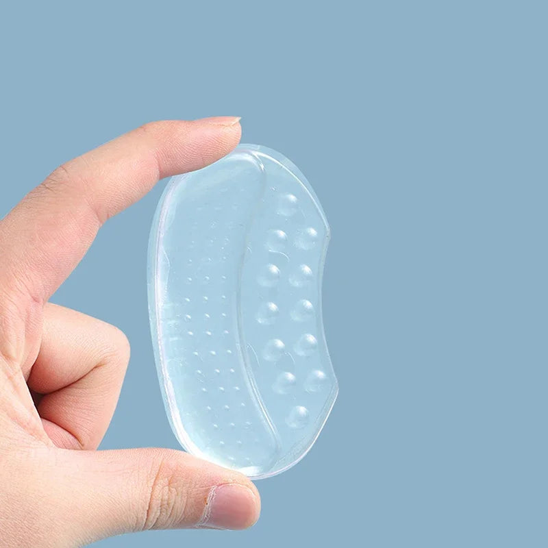 1Pair Heels Grips Silicone Heel Stickers for Women Men Anti Slip Heel Cushions Non-Slip Inserts Pads Foot Heel Care Protector