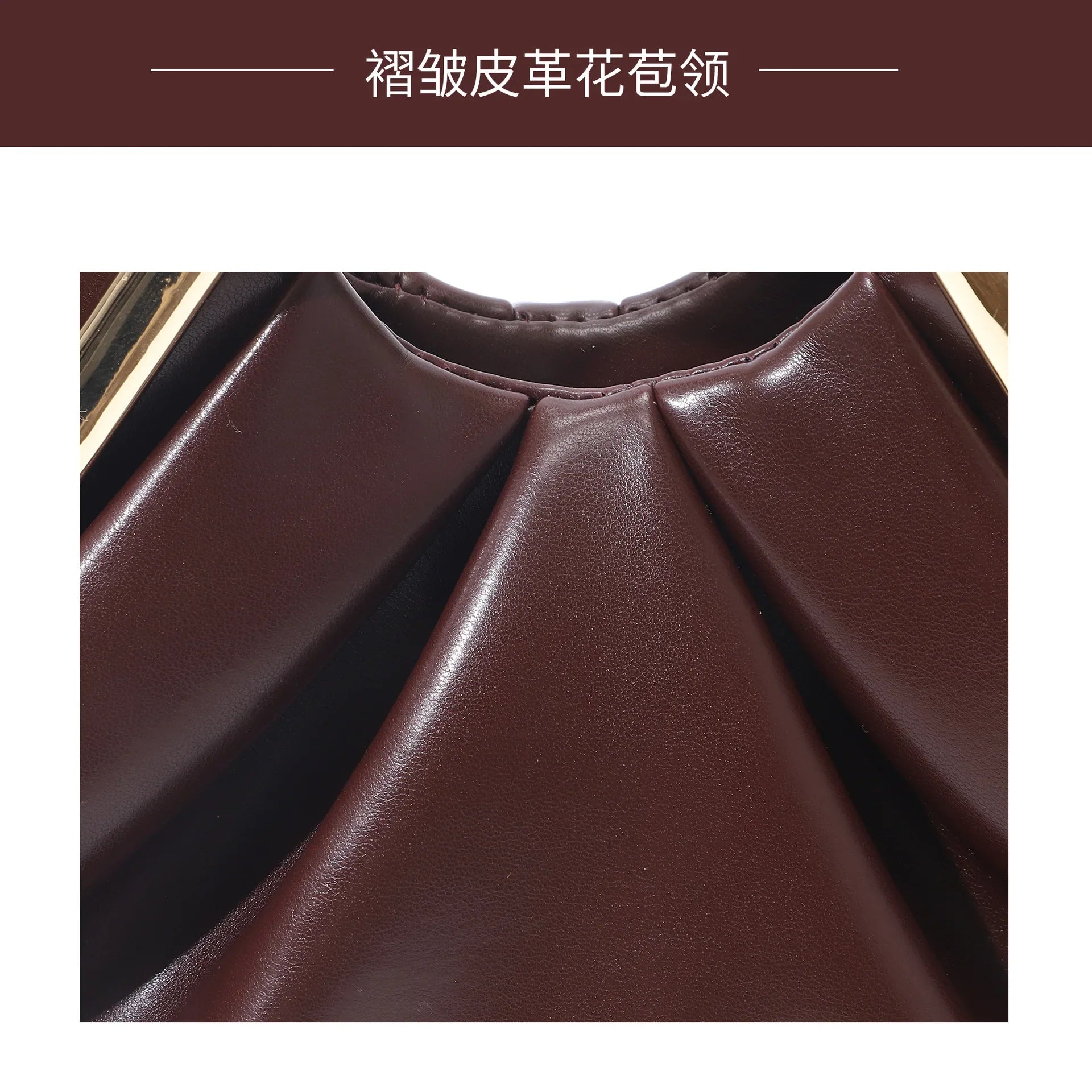 New Soft Leather Bag for Women Niche Cloud Bag Evening Pleated Bag High-end Handbag
