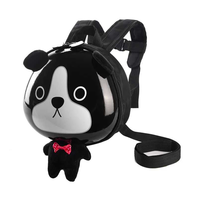 Kindergarten cartoon backpack children aged 1-3 boys girls with double shoulder anti loss backpack cute little chicken hard shel