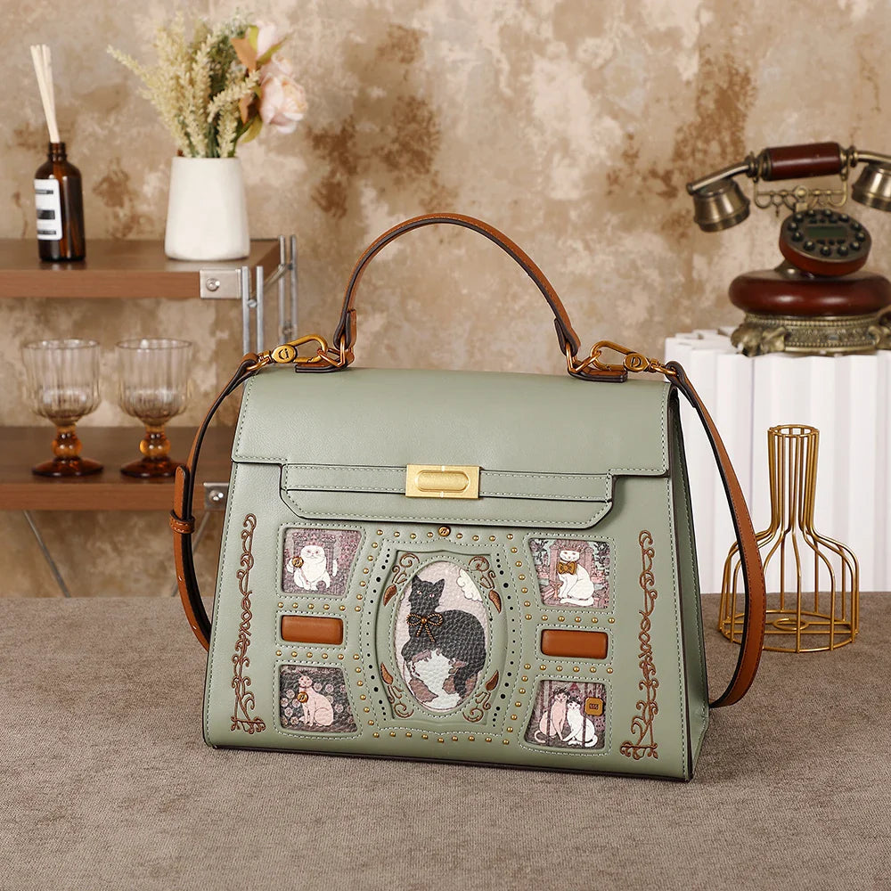 Ladies' handbag - 2026 new style fashionable cartoon fairy cat crossbody bag for large tote. A perfect accessory for daily use t