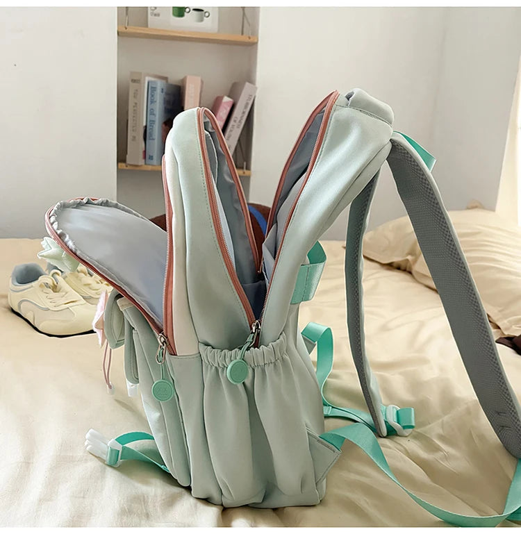 School Bags For Girls Japanese Style Kawaii For Large New Nylon Shoulder Bag Backpack School Set For Kinder Girl Kids Schoolbags