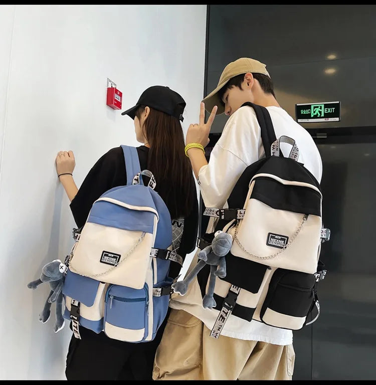 2025 Fashion Schoolbag Female Student Backpack Large Capacity Fashion Boy Backpack Computer Bag Femal School Backpack Travel Bag