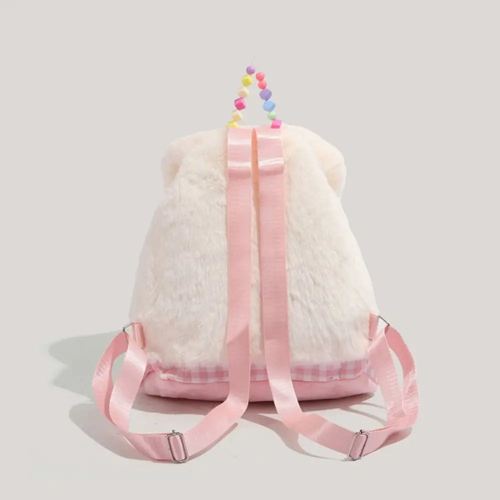 Kawaii Adjustable Shoulder Strap School Bag Large Capacity Inner Layer Cake Backpack Cute Zipper Cartoon School Bag Unisex
