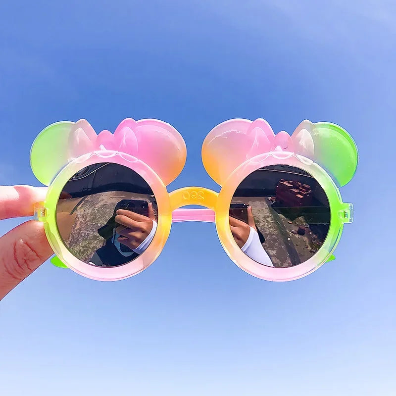 Fashion Children's Sunglasses Baby Anti-Radiation Sun Glasses Girl Boy Cute Cartoon Bear Anti-Glare Sunglasses Stylish Goggles