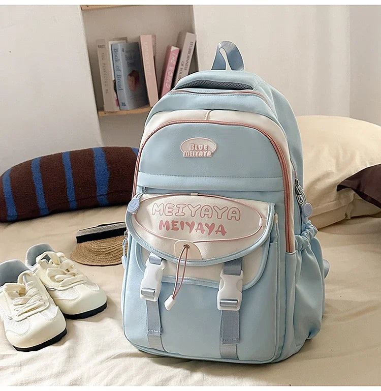 School Bags For Girls Japanese Style Kawaii For Large New Nylon Shoulder Bag Backpack School Set For Kinder Girl Kids Schoolbags