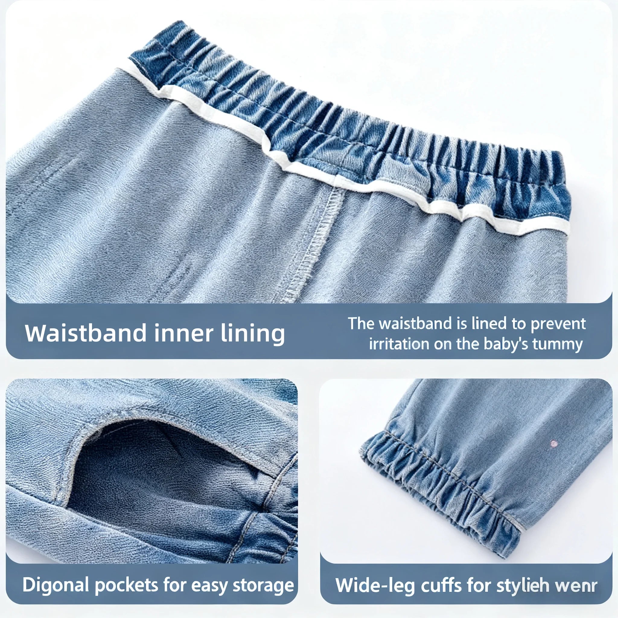 Girls Bootcut Jeans Kids Straight Denim Pants With Heart Embroidery Decoration Children Spring Autumn Stylish Durable Trousers