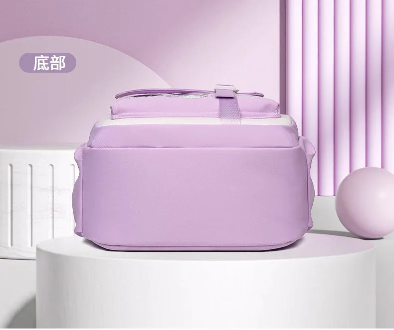 Cinnamoroll Backpack Badges Plush Pendant Casual Cute Cartoon Shoulder Bag Adjustable Shoulder Strap Ultralight Gear