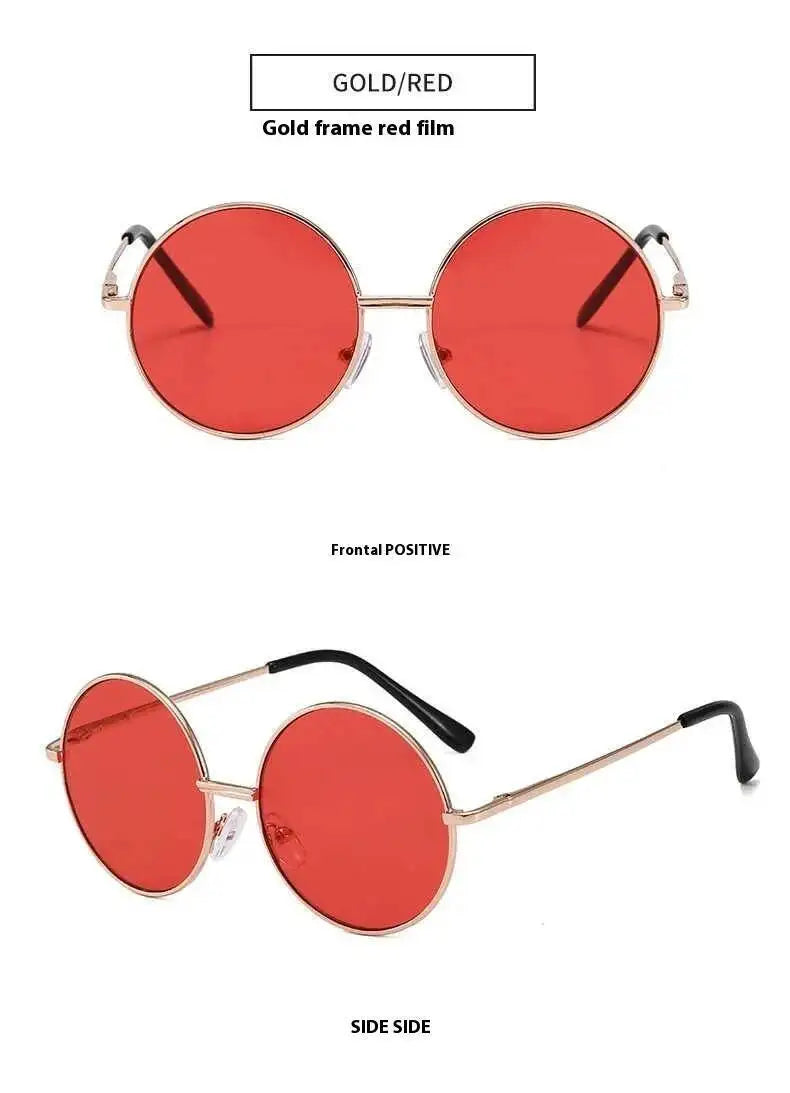 2025  Children's 2-8 Years Old Baby Glasses British Style Metal Sunglasses Sun Visors Sunglasses New Round Frame