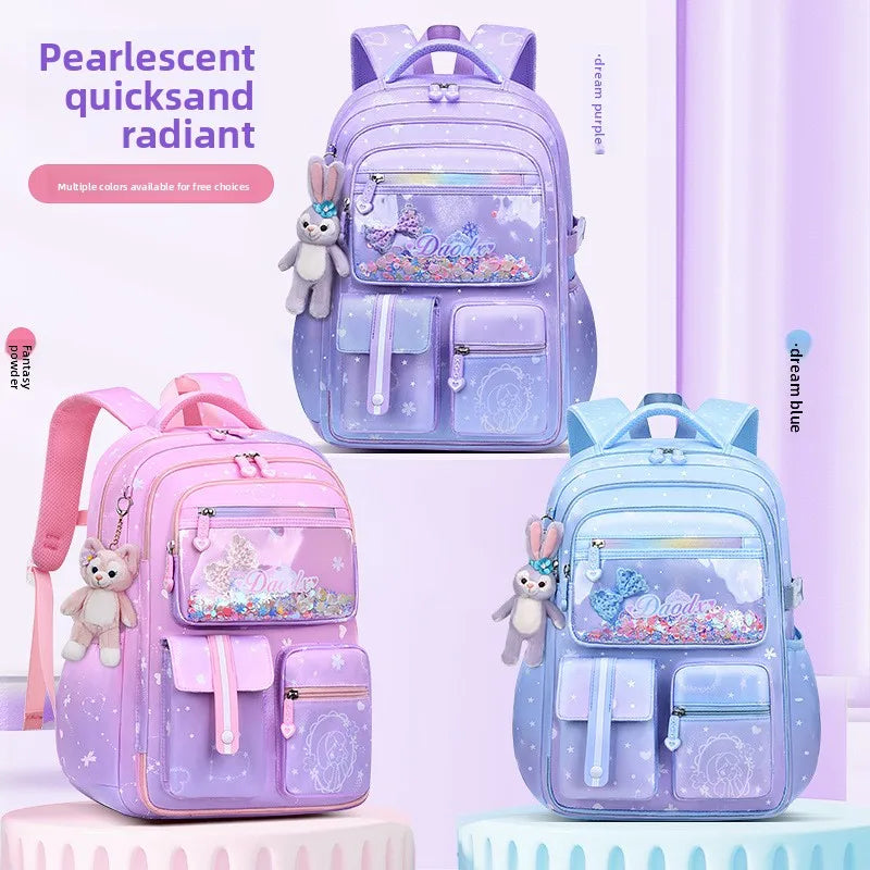 2025- Primary School Girls' Schoolbag Kawaii Lightweight Children's Bag Waterproof Bags Colorful Travel Backpack Mochilas Gifts