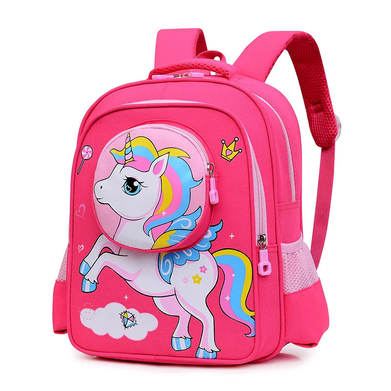 2024 New Sanrio Kuromi Cute Student School Bag Cartoon 3d Stereo Kindergarten Backpack Children's Travel Bag Gift