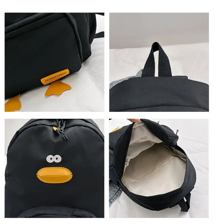 New Cartoon Duck Backpack Designer Cute Travel Bag Female College Student Versatile Korean Edition Girls' School Bag рюкзак