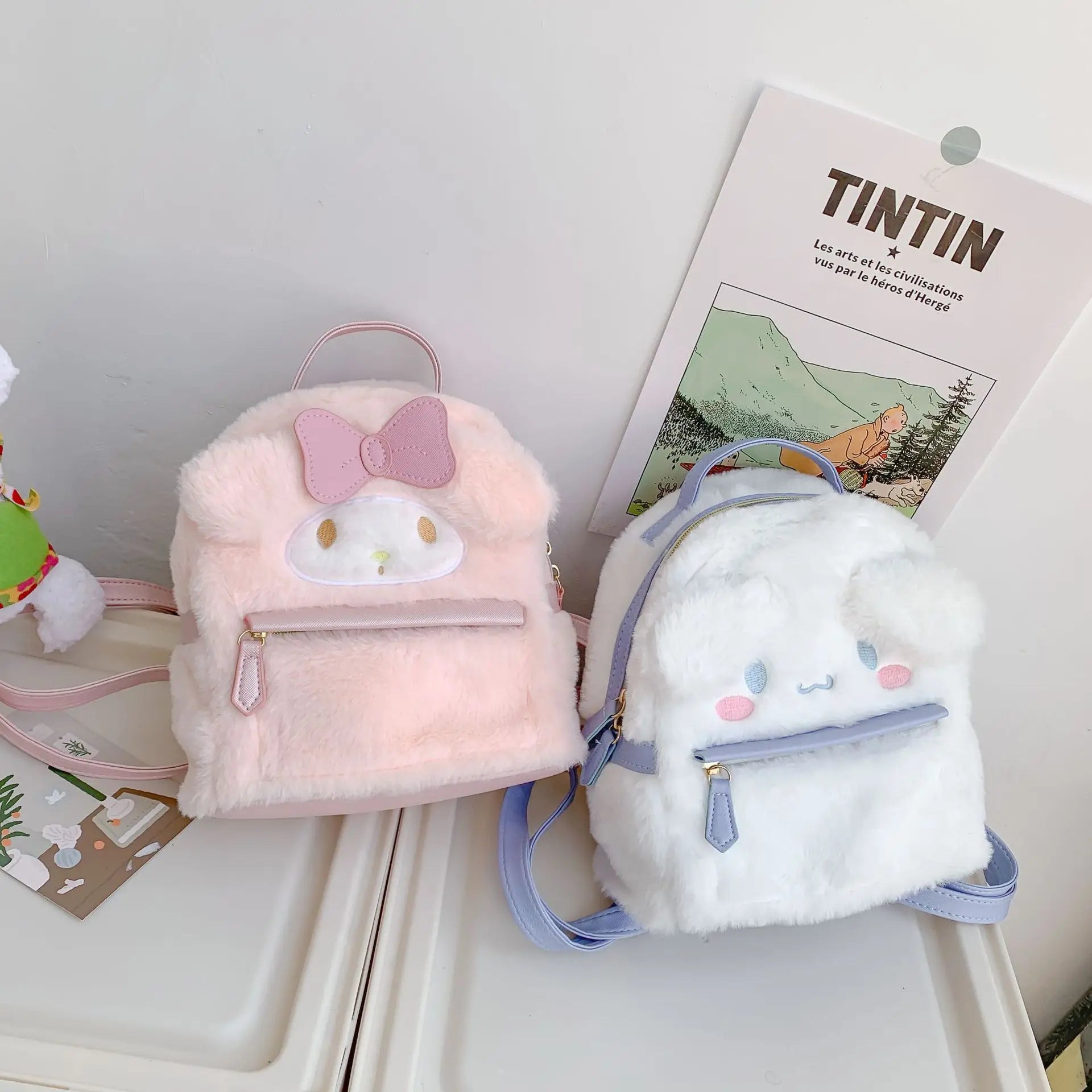 Kawaii My Melody Cinnamoroll Anime Schoolbags Cute Cartoon Backpacks Fashion Satchel Women's Bagpacks Christmas Gifts For Girls