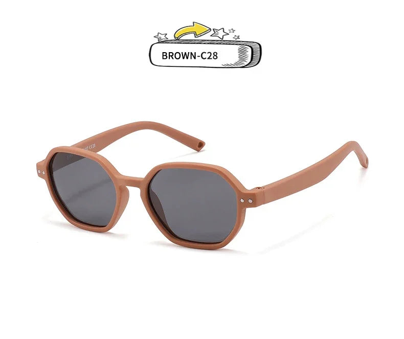 Baby Sunglasses with Strap Polarized Flexible Polygon UV400 for Infant Toddler Boys Girls Age 0-36 Months