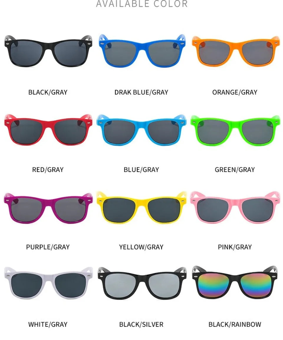 Baby Sunglasses with Glasses Box Boys Girls Outdoor Goggles Sun Glasses AC Lens Safety Glasses and Cases Gift for Kids