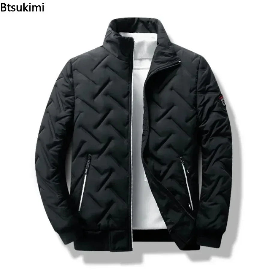 New 2026 Autumn Winter Jacket Men Cotton Padded Jacket Korean Streetwear Casual Jacket Men Fashion Clothing Male Warm Coats 5XL