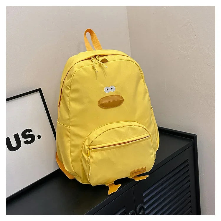 New Cartoon Duck Backpack Designer Cute Travel Bag Female College Student Versatile Korean Edition Girls' School Bag рюкзак