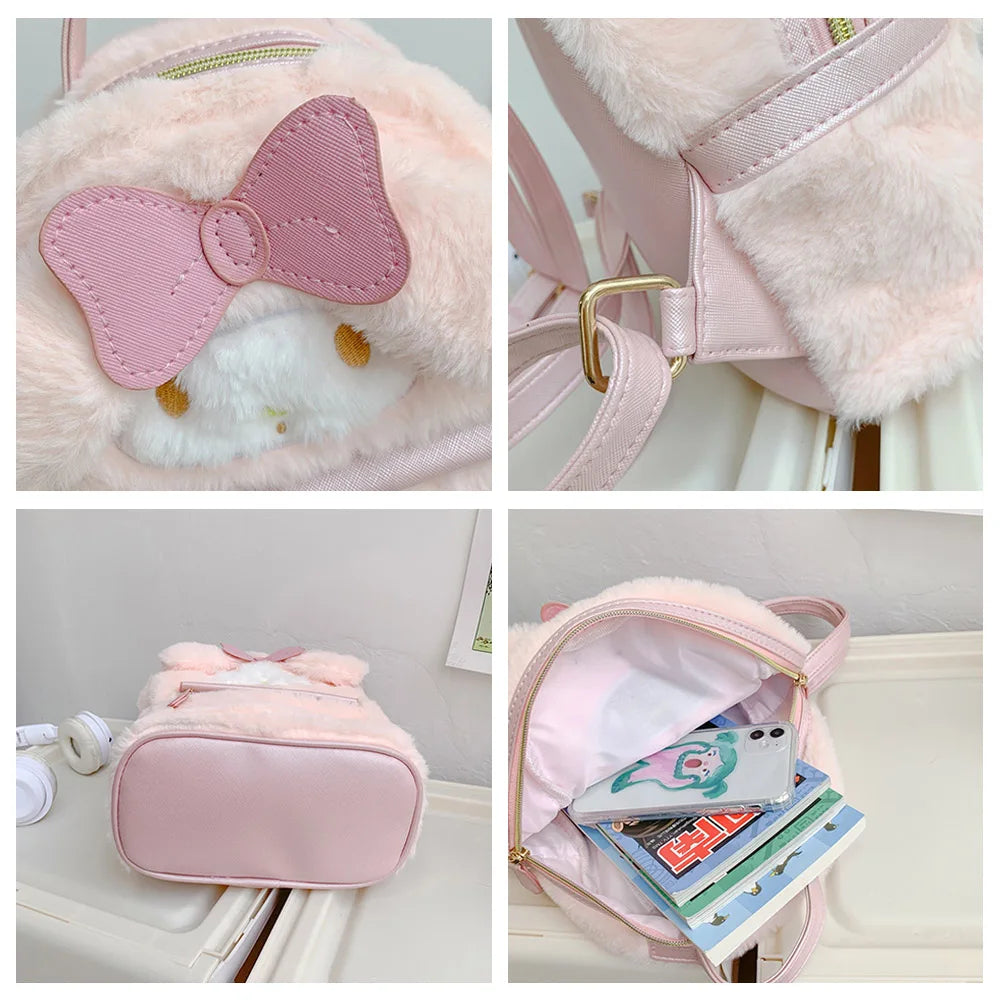Kawaii My Melody Cinnamoroll Anime Schoolbags Cute Cartoon Backpacks Fashion Satchel Women's Bagpacks Christmas Gifts For Girls