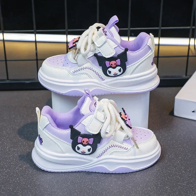 Sanrio hello kitty fall new children sneakers girls running sports shoes platform childerns kuromi cartoon casual shoes