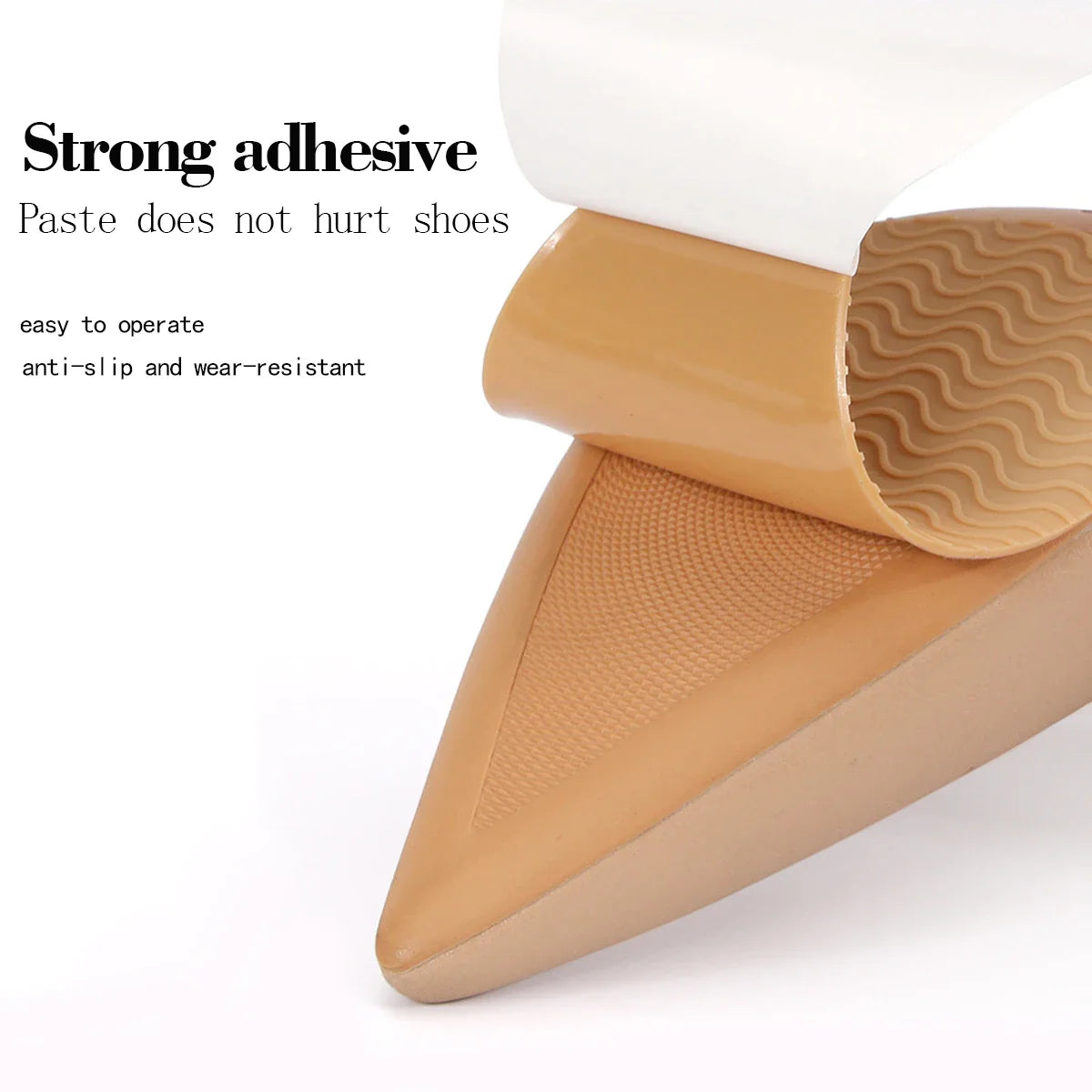 1 pairs Wear-Resistant Non-Slip Shoes Mat Self-Adhesive Forefoot High Heels Sticker High Heel Sole Protector Rubber Pads