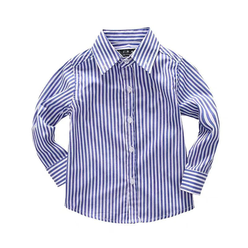 Boys Clothing Birthday party Kids shirt school uniform shirts Autumn Long Sleeve embroidery Little Horse pattern Children Tops