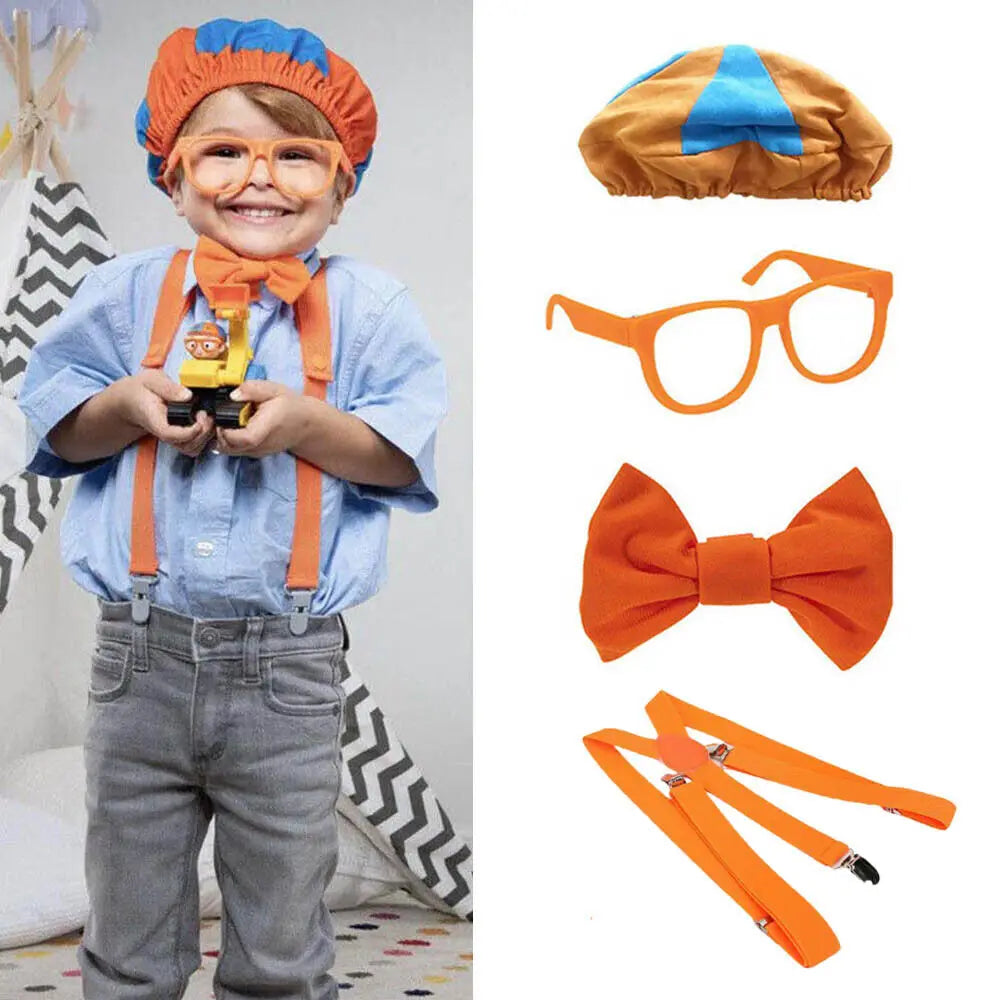 New Kids Child Train Engineer Costume Cosplay Uniform Role Play House Kit Set For Boys Party Dress Up Educational Accessories