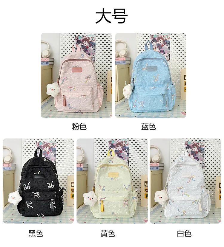 2025 Minimalist College Backpack - Large Capacity Laptop Bag, Waterproof Nylon School Bag with Padded Straps for Teens Ages