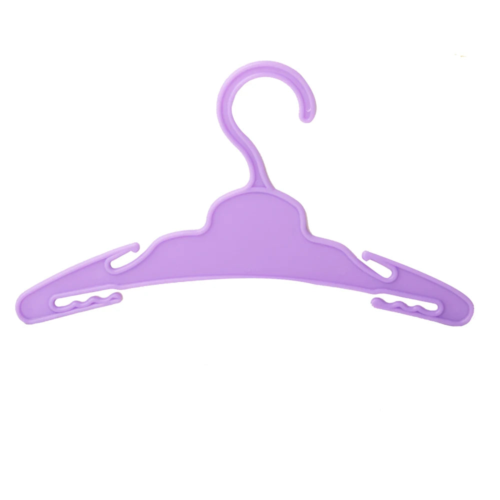 Purple Color Doll Accessories Luggage, Sweater Pajamas, Yoga mat, Shoes, Camera, Hangers For 43cm Baby New Born&American Dolls