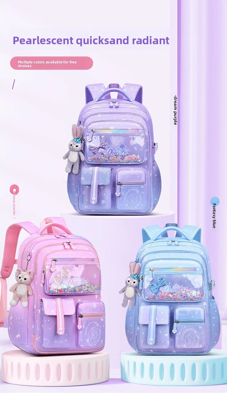 2025- Primary School Girls' Schoolbag Kawaii Lightweight Children's Bag Waterproof Bags Colorful Travel Backpack Mochilas Gifts
