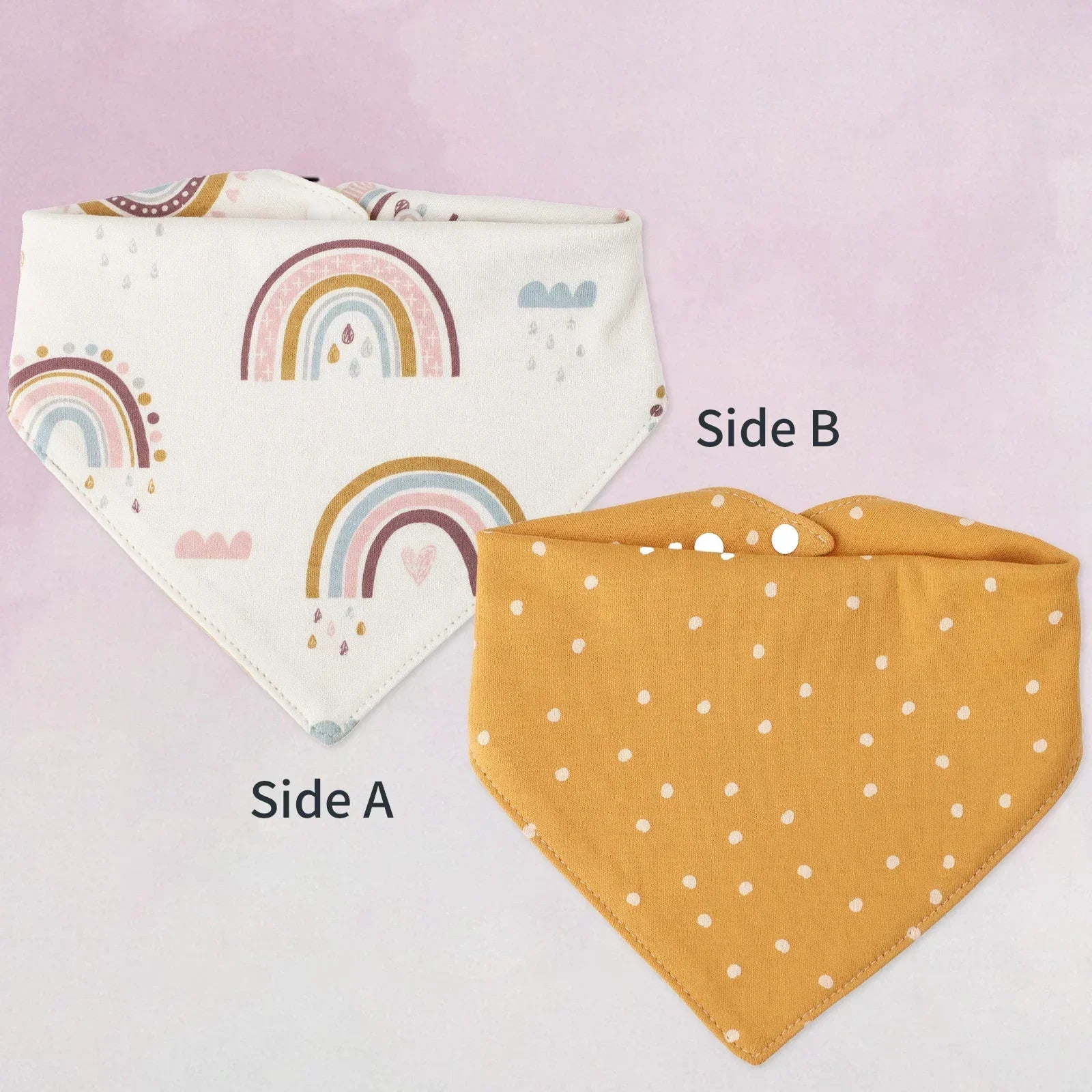 Baby Bib bib Bibs Skin-friendly Infant Soft Saliva Towel Triangular Type Kids Handkerchief 100% Cotton Double-sided Printed 3-8Y