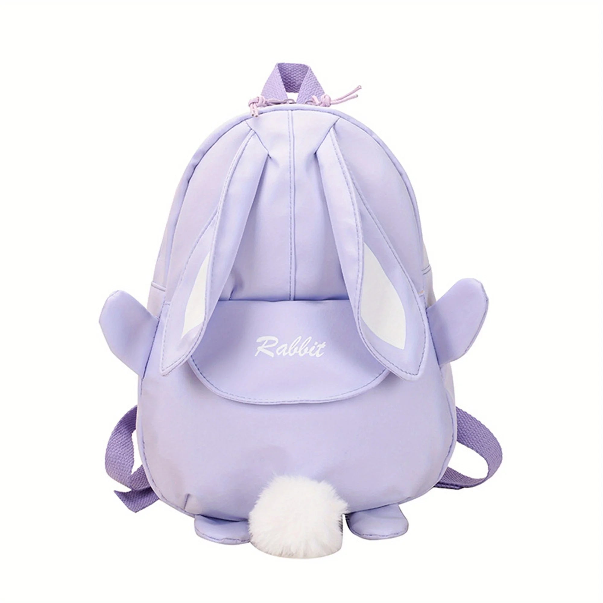 Girl Rabbit Ear Backpack Casual Schoolbag Waterproof Large Capacity School Backpack Smooth Zipper Solid Teens Travel and Gifts