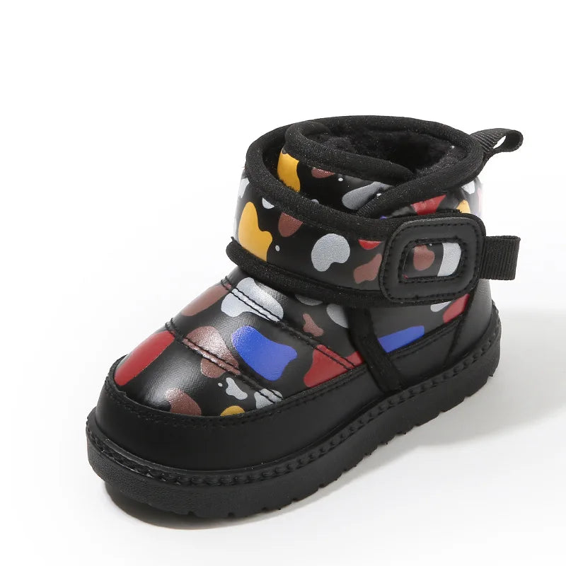 Camouflage Kid Snow Boot 2025Winter New with Velvet Kid Shoe Outdoor Anti Slip Women Ankle Boot Versatile Gril Boot Zapatos Niña