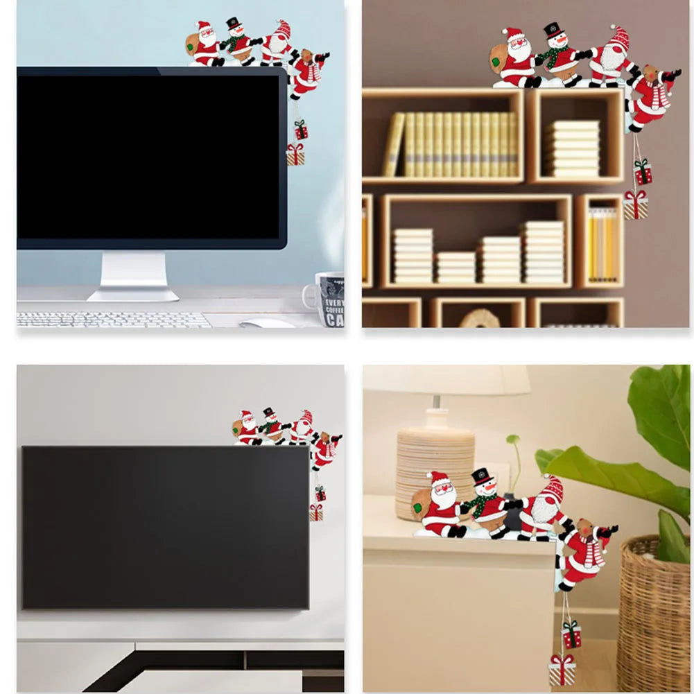 Festive Holiday Decor Door Corner Decoration Christmas Gathering Charming Aesthetic Creative Christmas Theme For Door