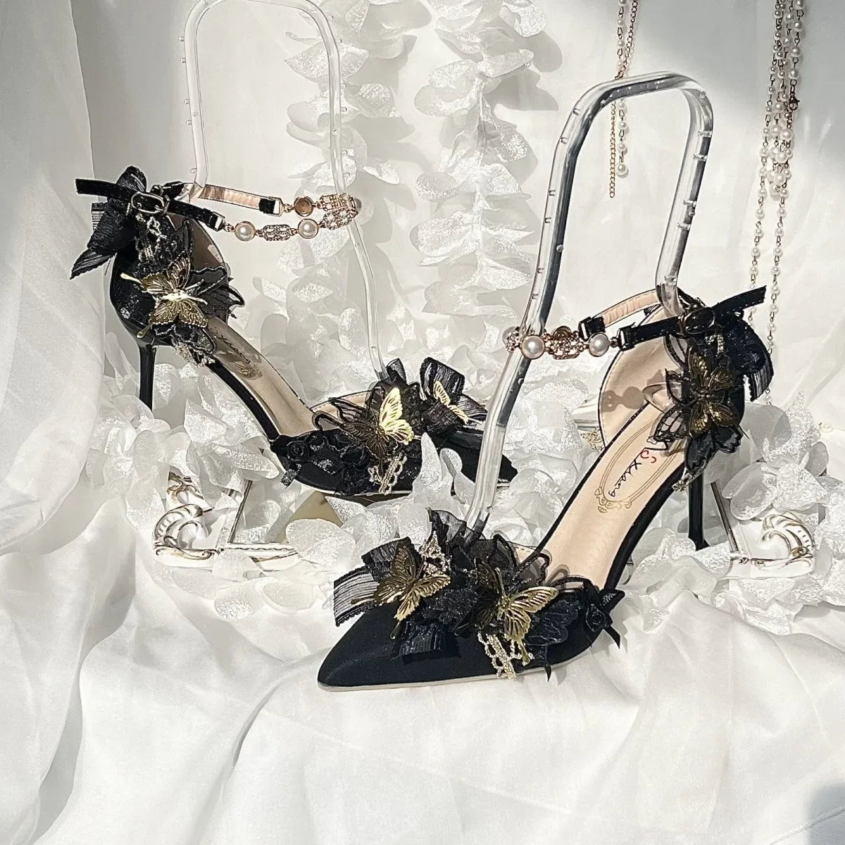 Heels Woman Luxury Fashion Sandals Gold Sandals Woman Lolita High Heels Shoes Woman High Quality Shoes Y2K Accessories 2025 New